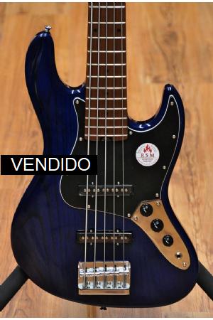 Bacchus Global Series WL5 ASH STB Jazz Bass 5 Ash Blue with Roasted neck Bacchus Global Series WL5 ASH STB Jazz Bass 5 Ash Blue with Roasted neck